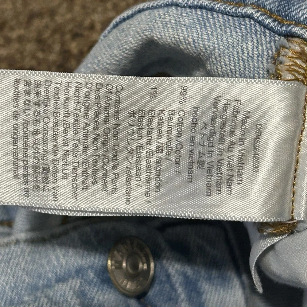 Madewell The Perfect Vintage Jean Size 25 High Rise Light Wash Tapered Leg - Picture 5 of 13